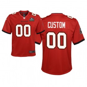 Tampa Bay Buccaneers Tröjor Custom Nike Röd 2021 Super Bowl LV - Herr